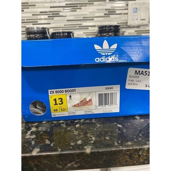 Adidas ZX 8000 Boost (Size: 13, Color: Floral/Pink/Red/Grey) - Picture 2 of 10